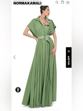 SUPER OS SLEEVELESS BF NK SHIRT FLARED GOWN